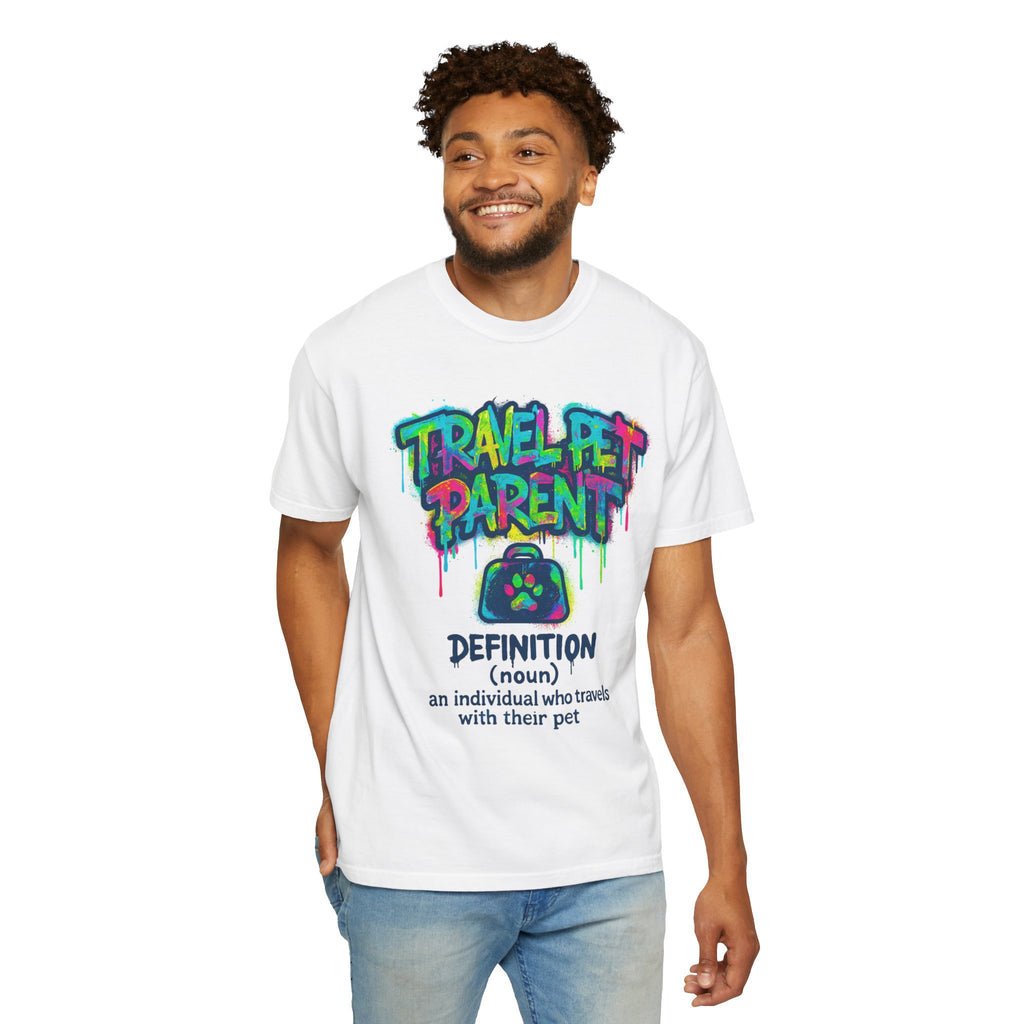 Travel Pet Parent T-shirt — Graffiti Design
