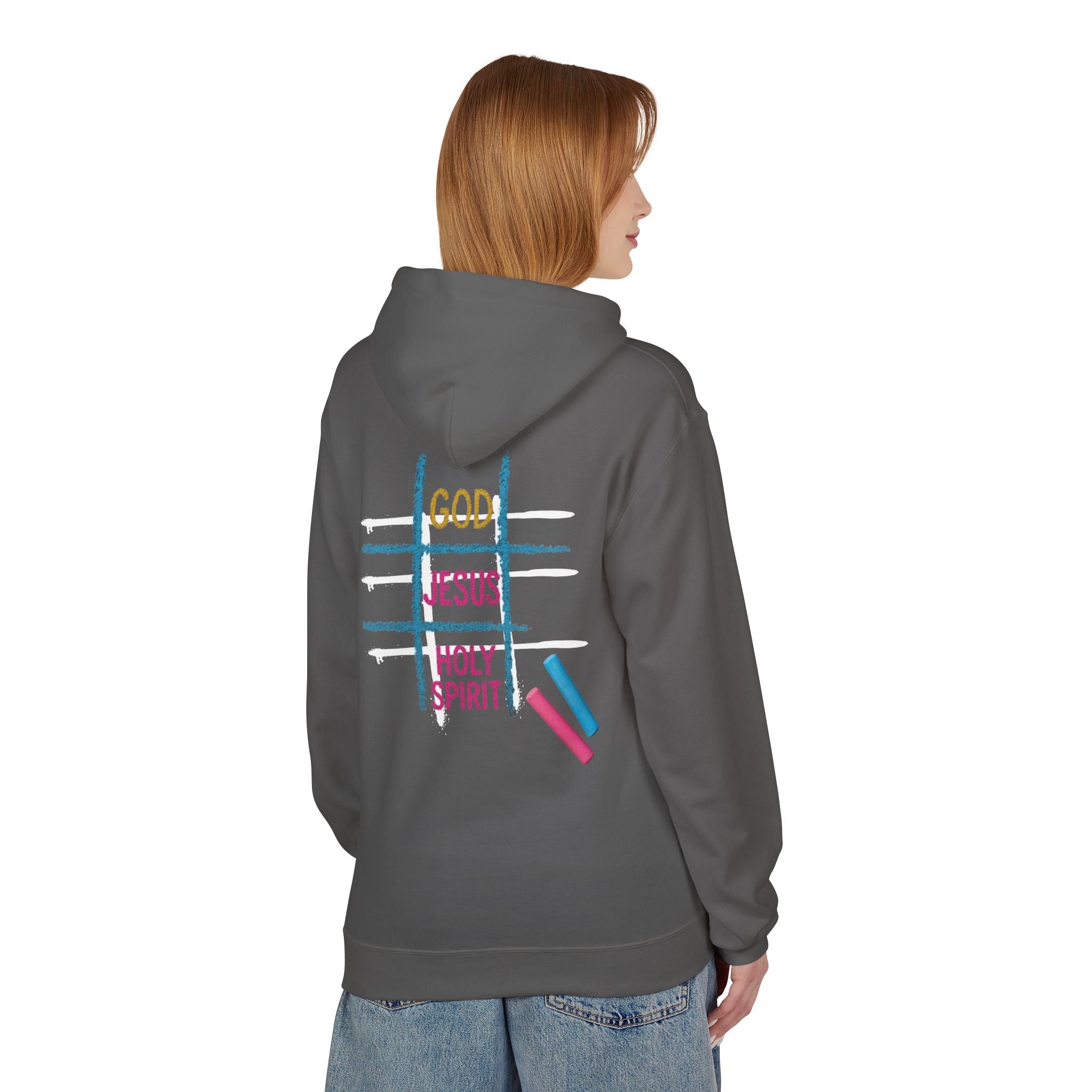 Tic Tac Toe Trinity Hoodie - God Jesus Holy Spirit