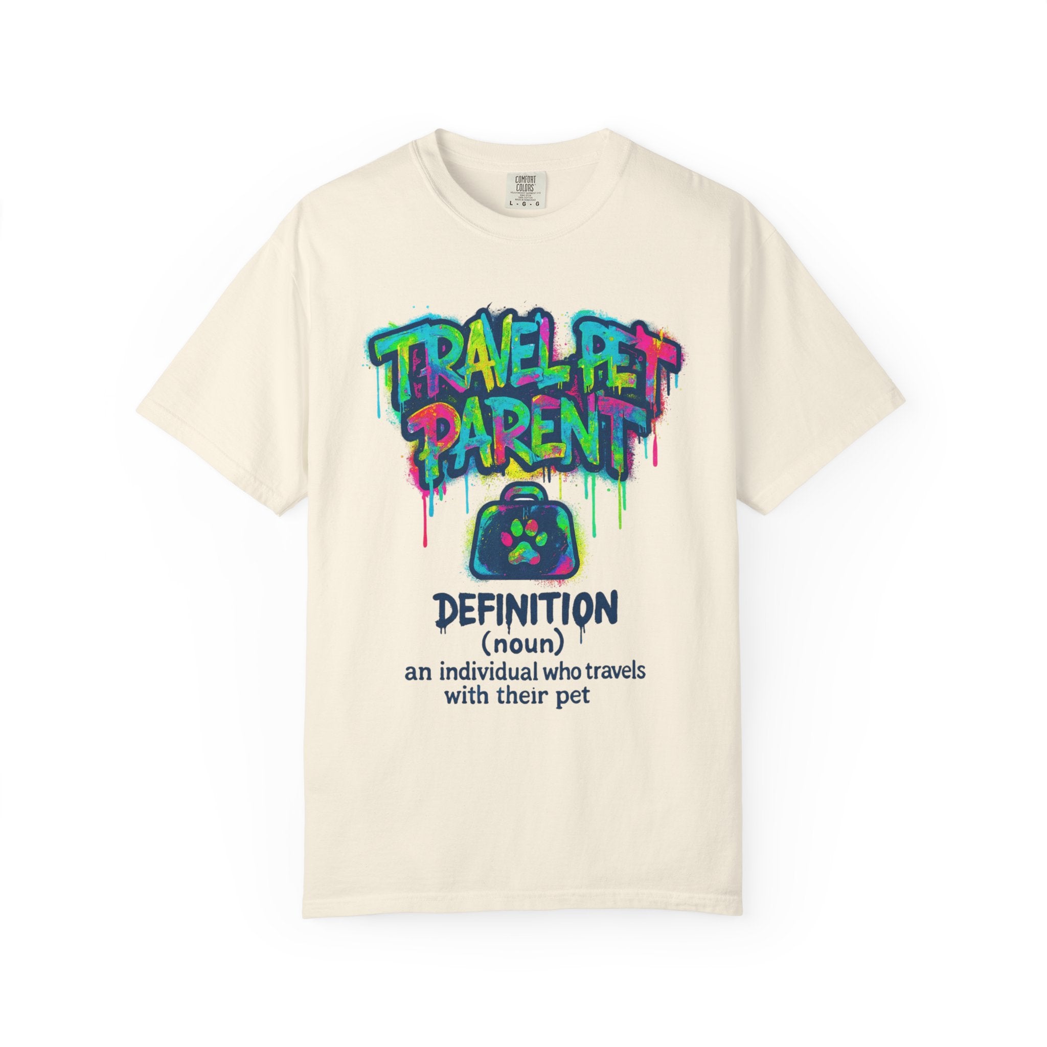 Travel Pet Parent T-shirt — Graffiti Design