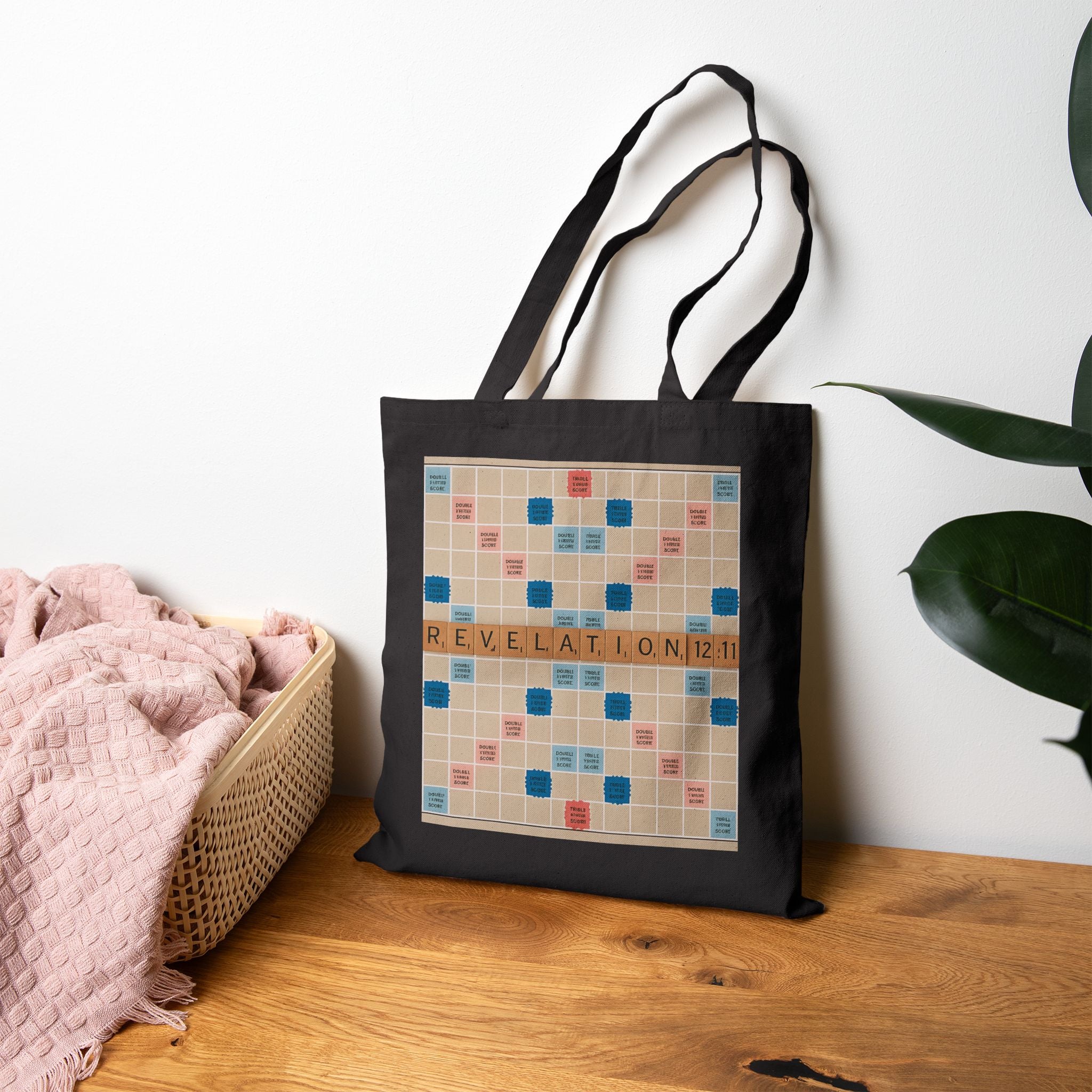Faithful Board Game Tote - Scripture Scrabble Design