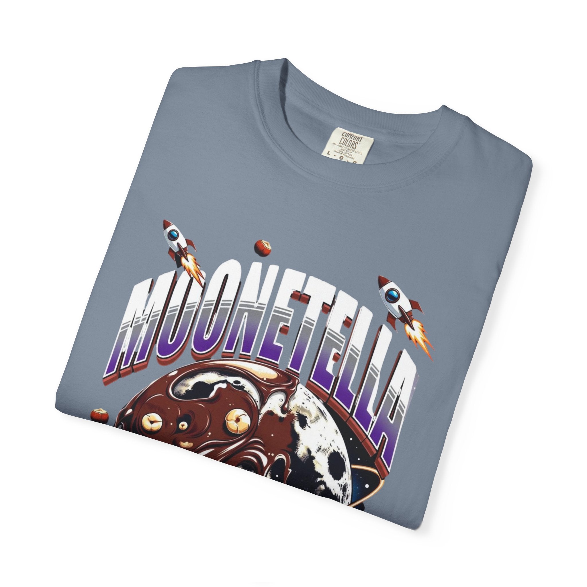 Moonetella T-Shirt — Retro Space Chocolate Moon Graphic Tee (Artemis II Mission Tribute)