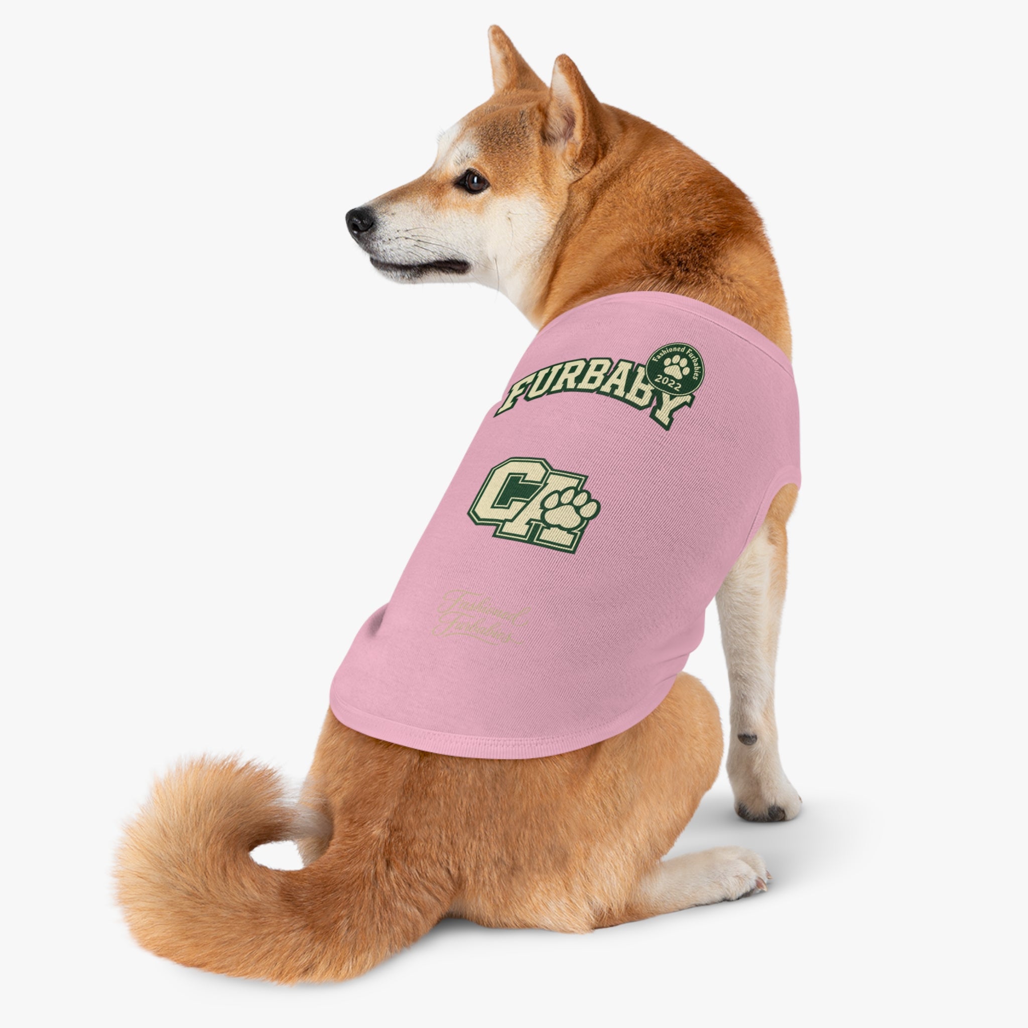 California Furbaby Varsity Pet Tank Top – Retro Collegiate Paw Club Dog Shirt