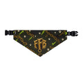 Gold Chain 'FTB' Pet Bandana Collar – Luxury Collar Accessory for Dogs & Cats