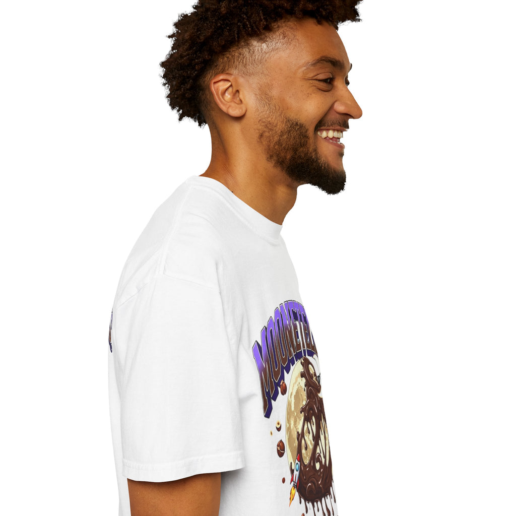 Moonetella T-Shirt — Retro Space Chocolate Moon Graphic Tee (Artemis II Mission Tribute)