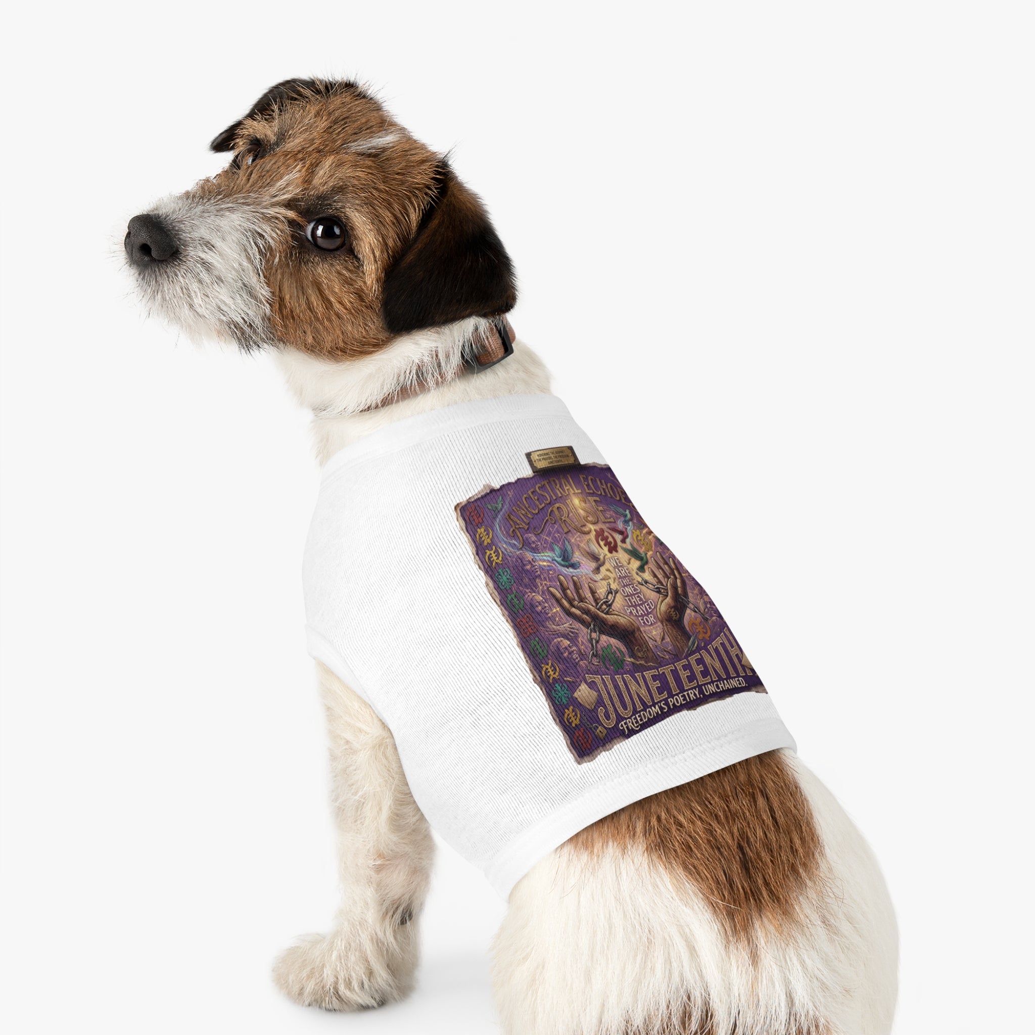 Juneteenth Pet Tank Top — Black History Celebration Dog Tee ("June 1865")