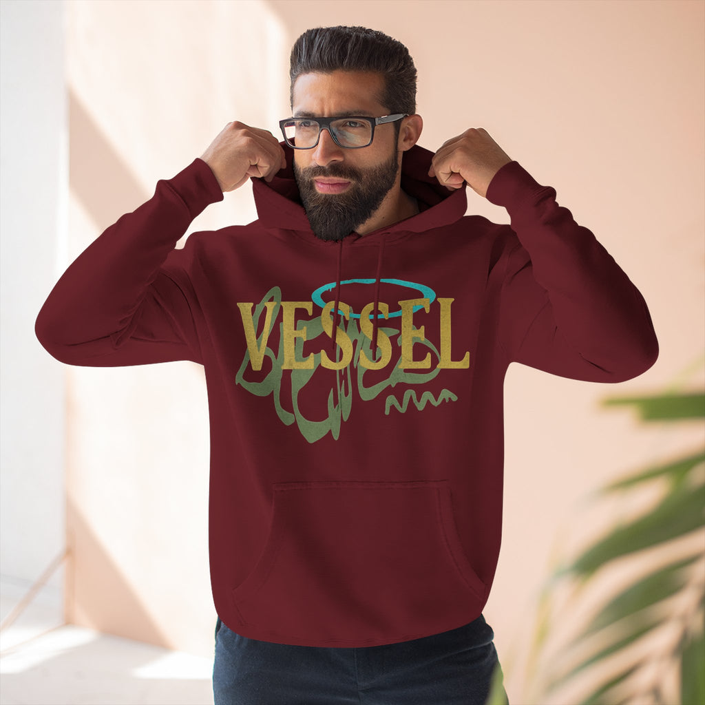 Vessel, Inspirational Three-Panel Fleece Hoodie -