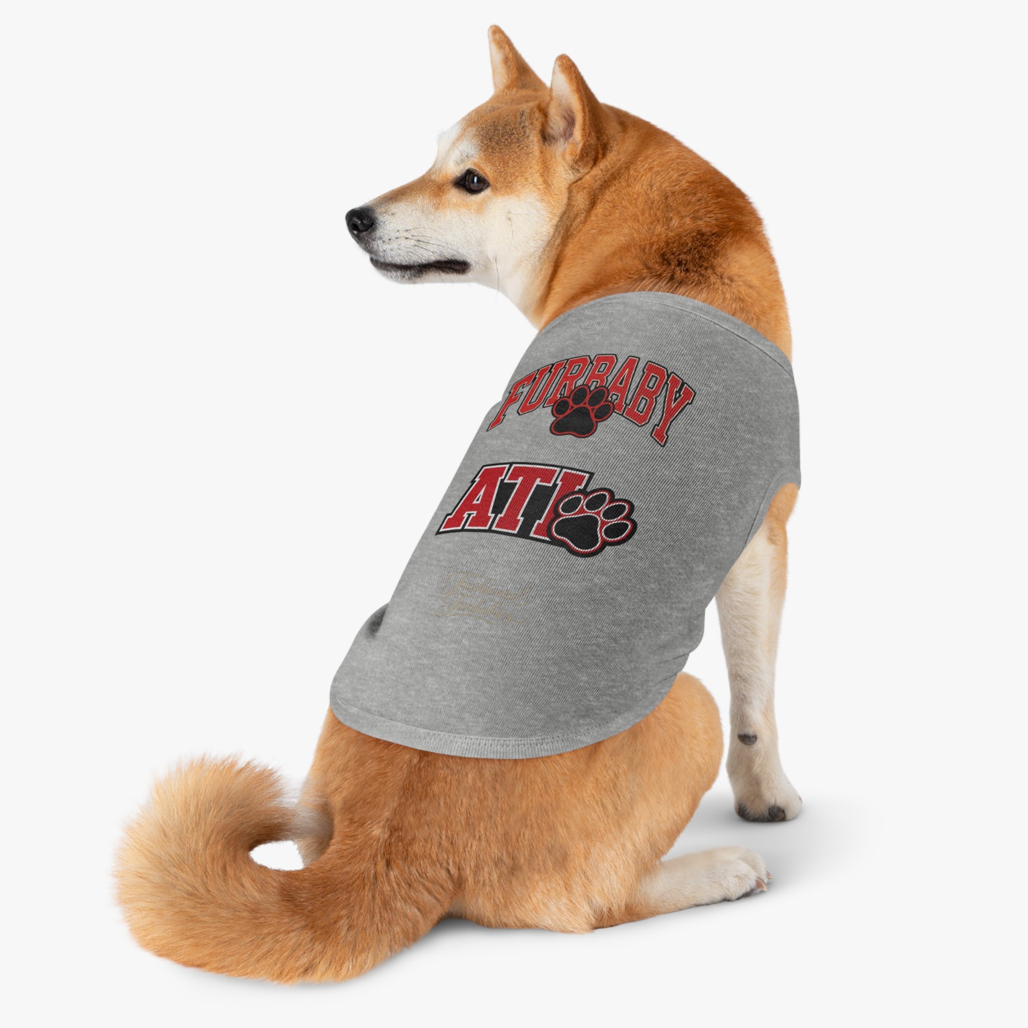 Furbaby ATL Dog Tank Top – Red Paw Atlanta Pet Shirt Matching