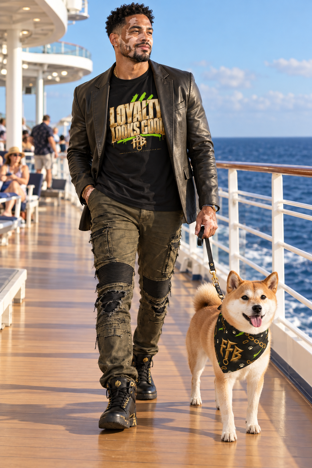Loyalty Looks Good T-Shirt — Bold Gold Script Streetwear Tee