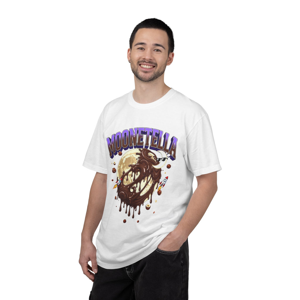 Moonetella T-Shirt — Retro Space Chocolate Moon Graphic Tee (Artemis II Mission Tribute)