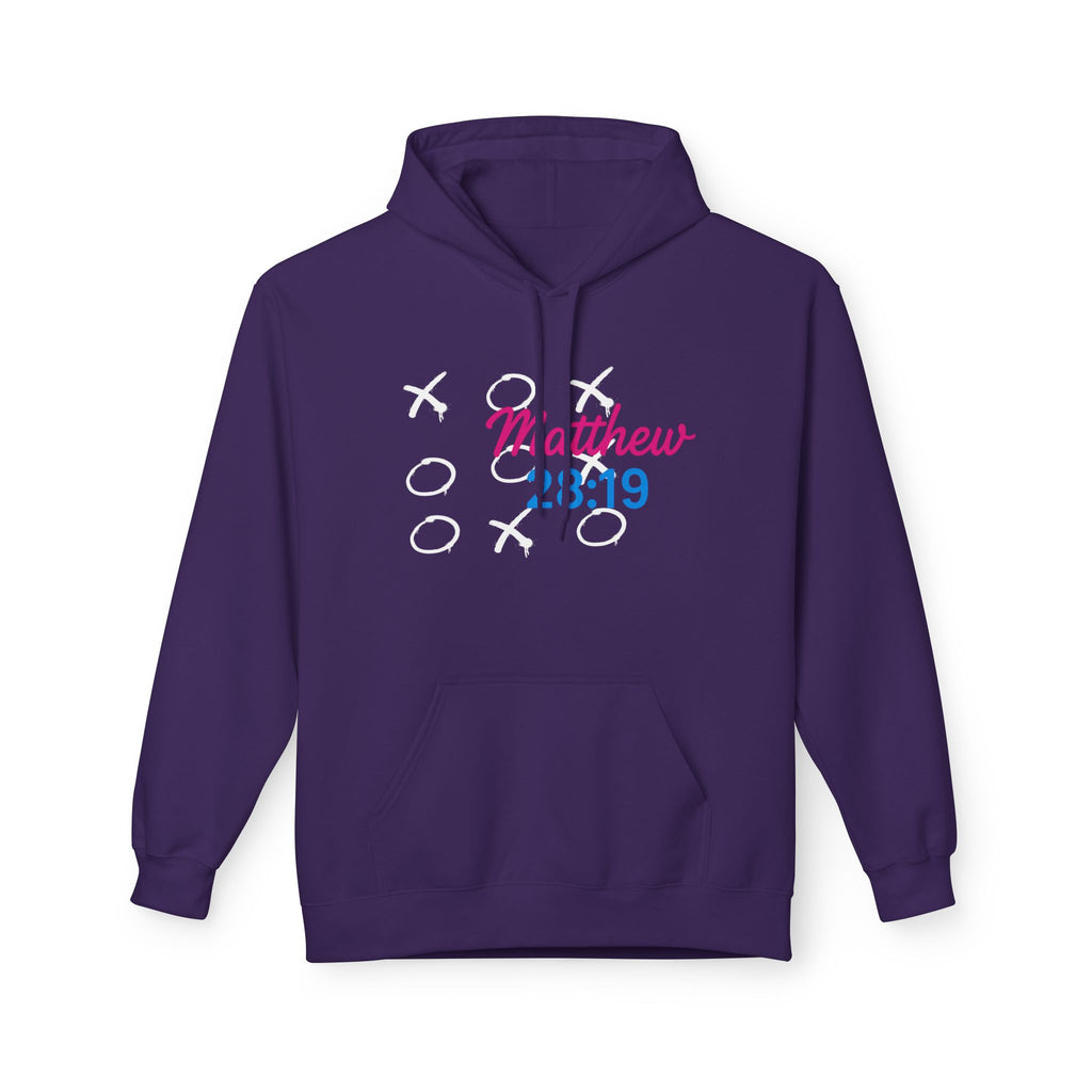Tic Tac Toe Trinity Hoodie - God Jesus Holy Spirit