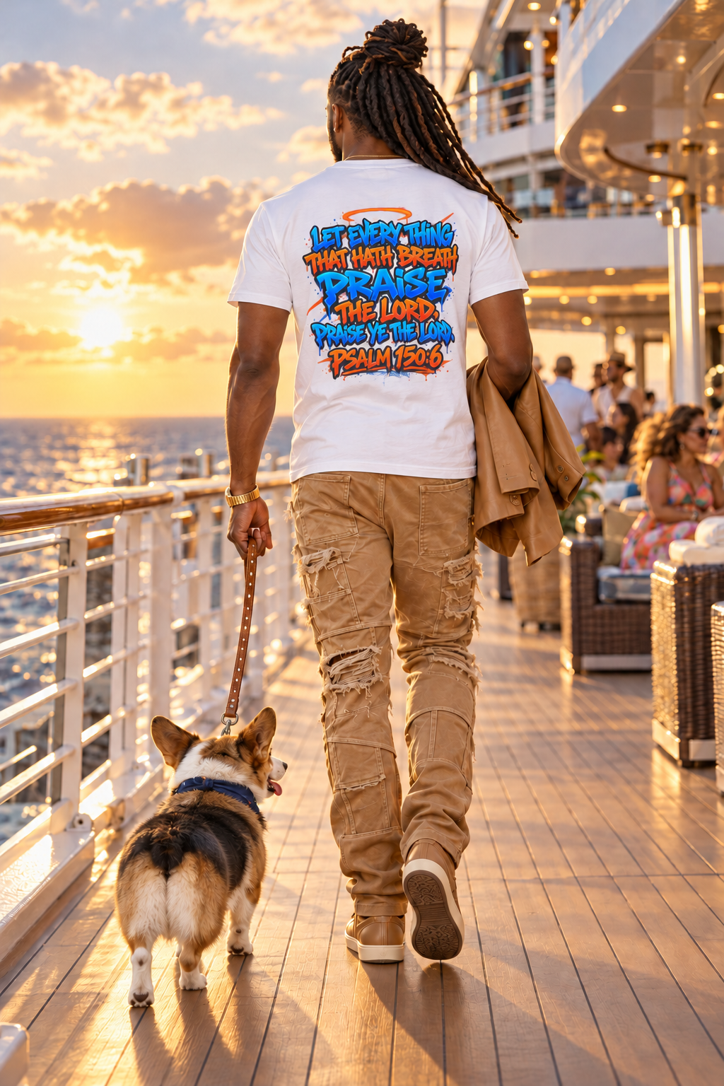Breathe & Praise T-Shirt — Psalm 150:6 Graffiti Christian Tee