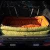 Luxury Dog Beds Faux Leather Dog Car Seat Booster Double Seats Pet Car Seat Bed with Safety Buckle  Pet Beds Fashioned Furbabies