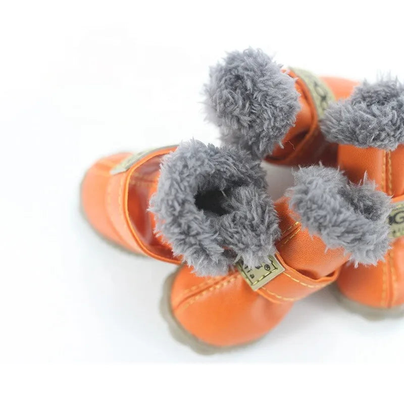 Leather Fur, Snow, Anti-Slip Waterproof