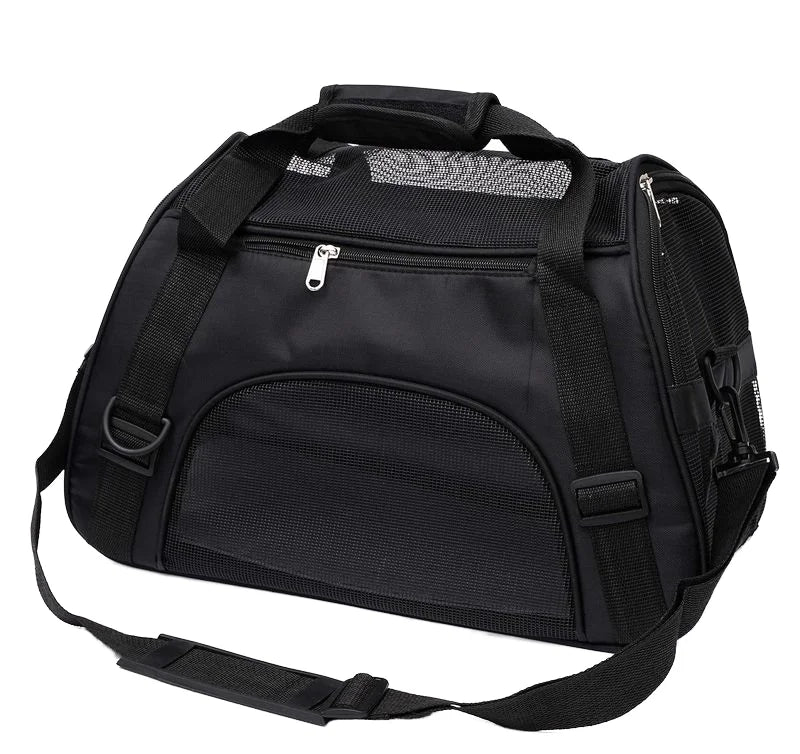 Airline Approved Soft-Sided Pet Carrier — Collapsible Mesh Window Travel Bag for Small Dogs & Cats | 4 Colors