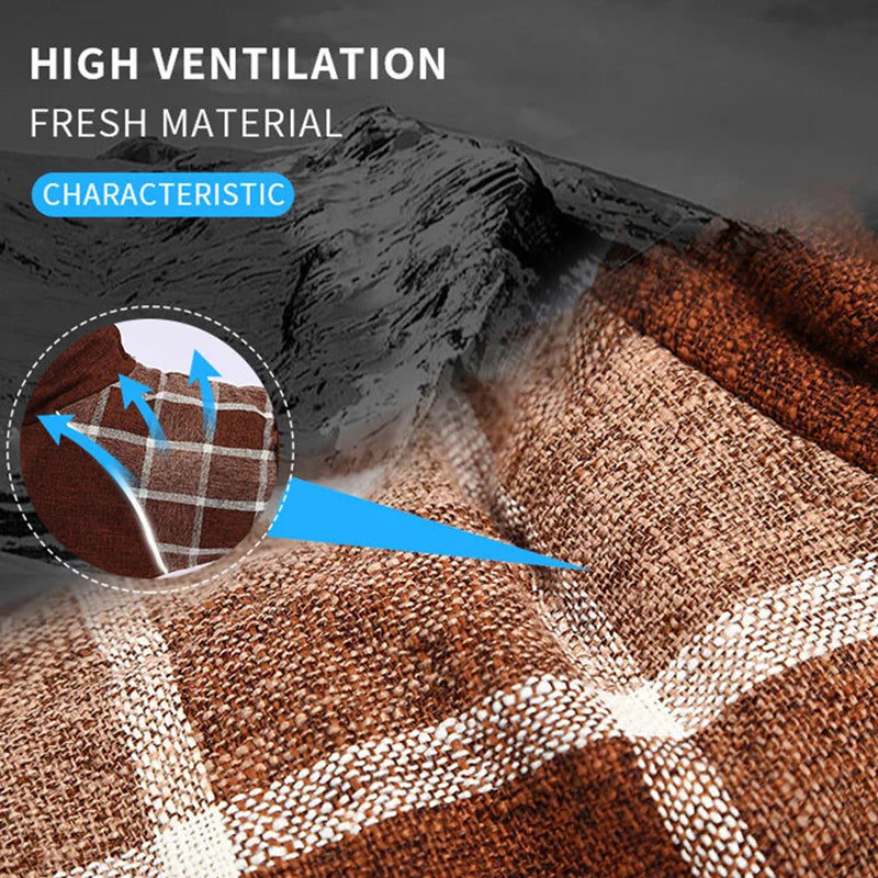 Plaid Fleece Dog Coat with Adjustable Belt