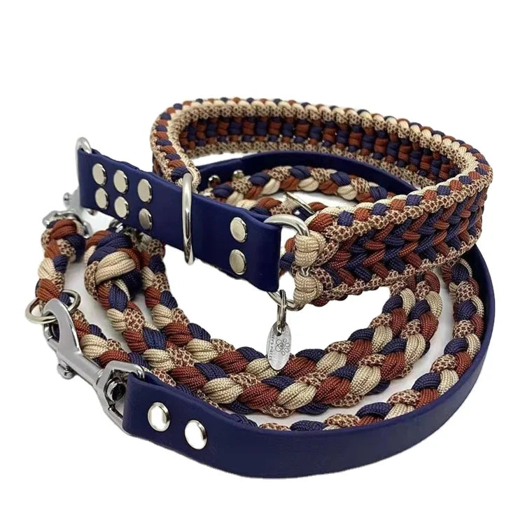 Reflective Paracord Dog Collar & Leash Set