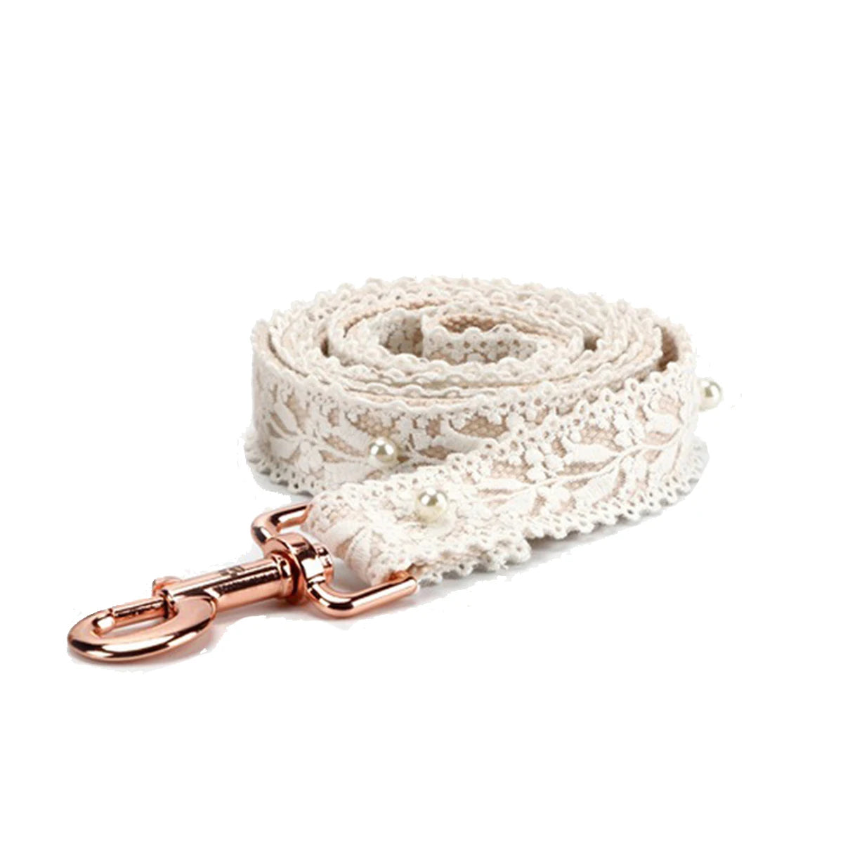 Beauty Floral Lace Dog Collar & Leash Set