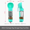 Portable Eco-Friendly Plastic Dog Travel Water Bottle with Food Container and Storage Cups-