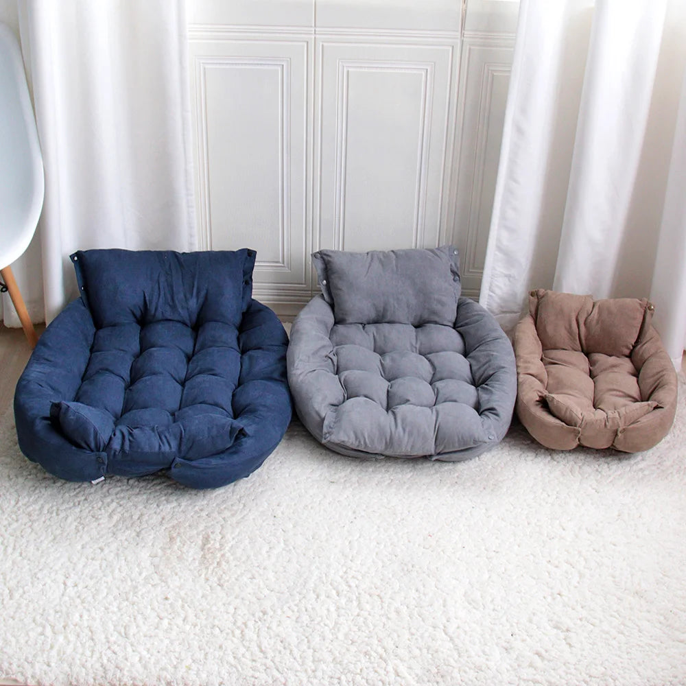 Multifunction Dog Bed Mat 3 IN 1 Dogs Cat Sleeping Bed Sofa Warm Winter Puppy Kitten Nest Kennel Soft Pet Cushion For Dogs Cats Fashioned Furbabies
