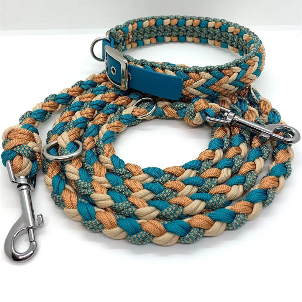Reflective Paracord Dog Collar & Leash Set