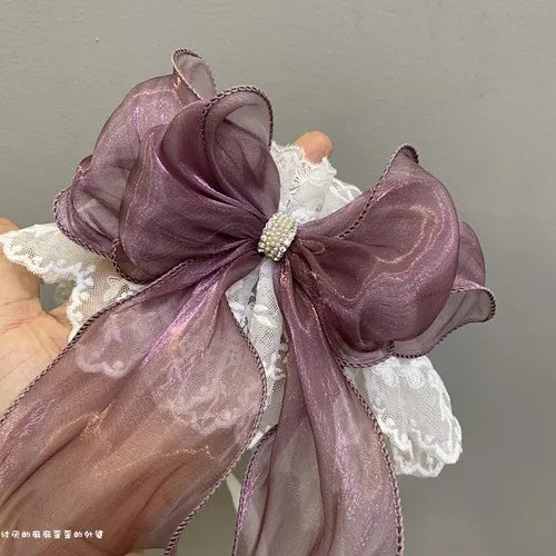 Cute Pet Dogs Pink Purple Blue Lace Bowknot Collares Bib Necklace For Puppy Dog Cat Supplies Collar Jewelry Accessory Chihuahua Fashioned Furbabies