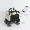 Pet Trolley Bag Foldable Zipper Large Capacity Cat Bag New Portable Breathable Small Dog Multi-cat Carrying Case