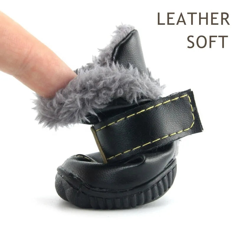 Leather Fur, Snow, Anti-Slip Waterproof