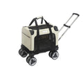 Foldable Pet Trolley Carrier | Rolling Cat & Dog Travel Bag |  Fashioned Furbabies