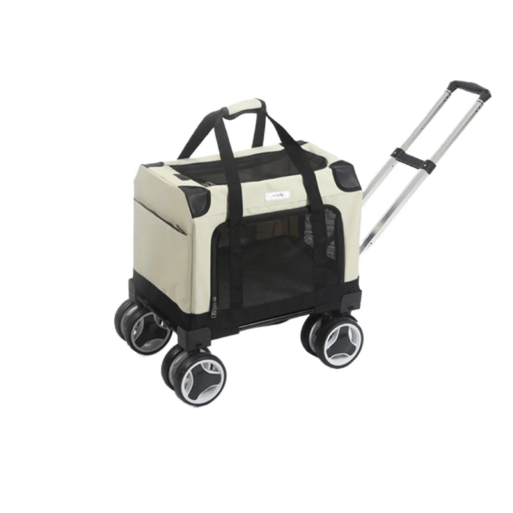 Pet Trolley Bag Foldable Zipper Large Capacity Cat Bag New Portable Breathable Small Dog Multi-cat Carrying Case