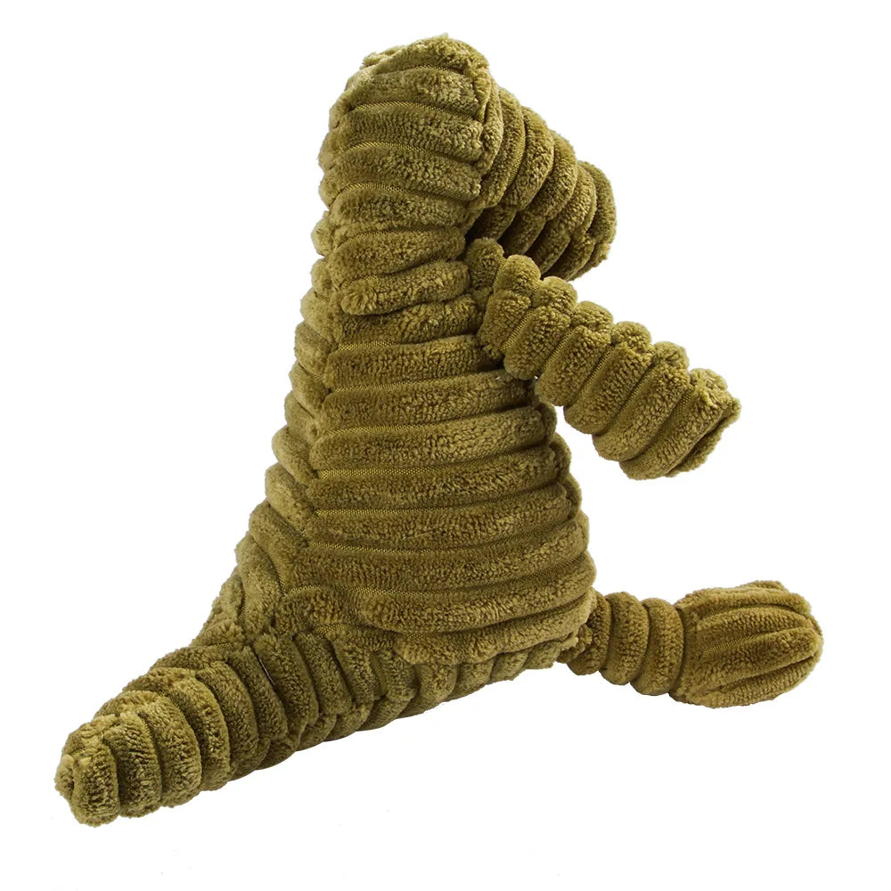 Squeaky Plush Dog Molar Toy — Corduroy Animal Characters for Chewing, Dental Health & Play | 18 Stylesh