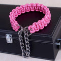 Adjustable P-Chain Dog Collar — Nylon Quick-Release Collar for Small, Medium & Large Dogs | 6 Colors | S–XL