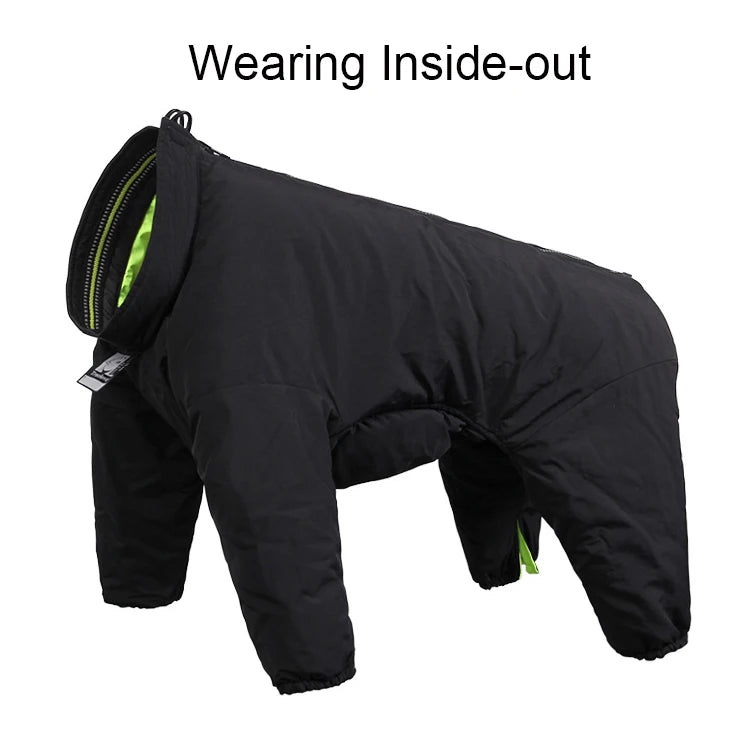 Reversible Waterproof Dog Coat - Reflective Outdoor Jacket