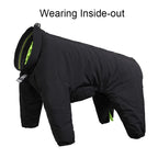Reversible Waterproof Dog Coat - Reflective Outdoor Jacket