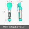 Portable Eco-Friendly Plastic Dog Travel Water Bottle with Food Container and Storage Cups-