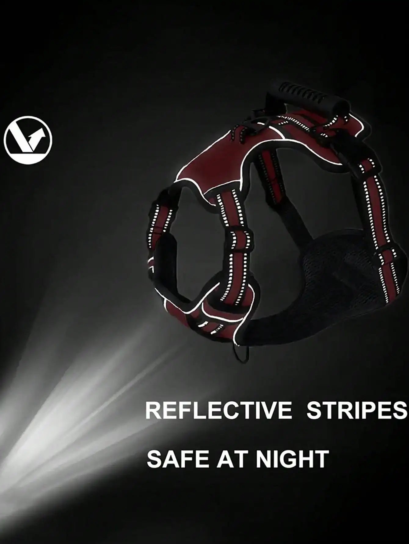 US LOCAL STOCK No Pull Tactical Service Dog Harness Leash Set Car Seatbelt Folding Bowl Degradable Garbage Bags Set for Dogs