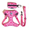 Adjustable Pet Harness Leash Walk Kit Poop Bag Holder Gift for Small Dogs