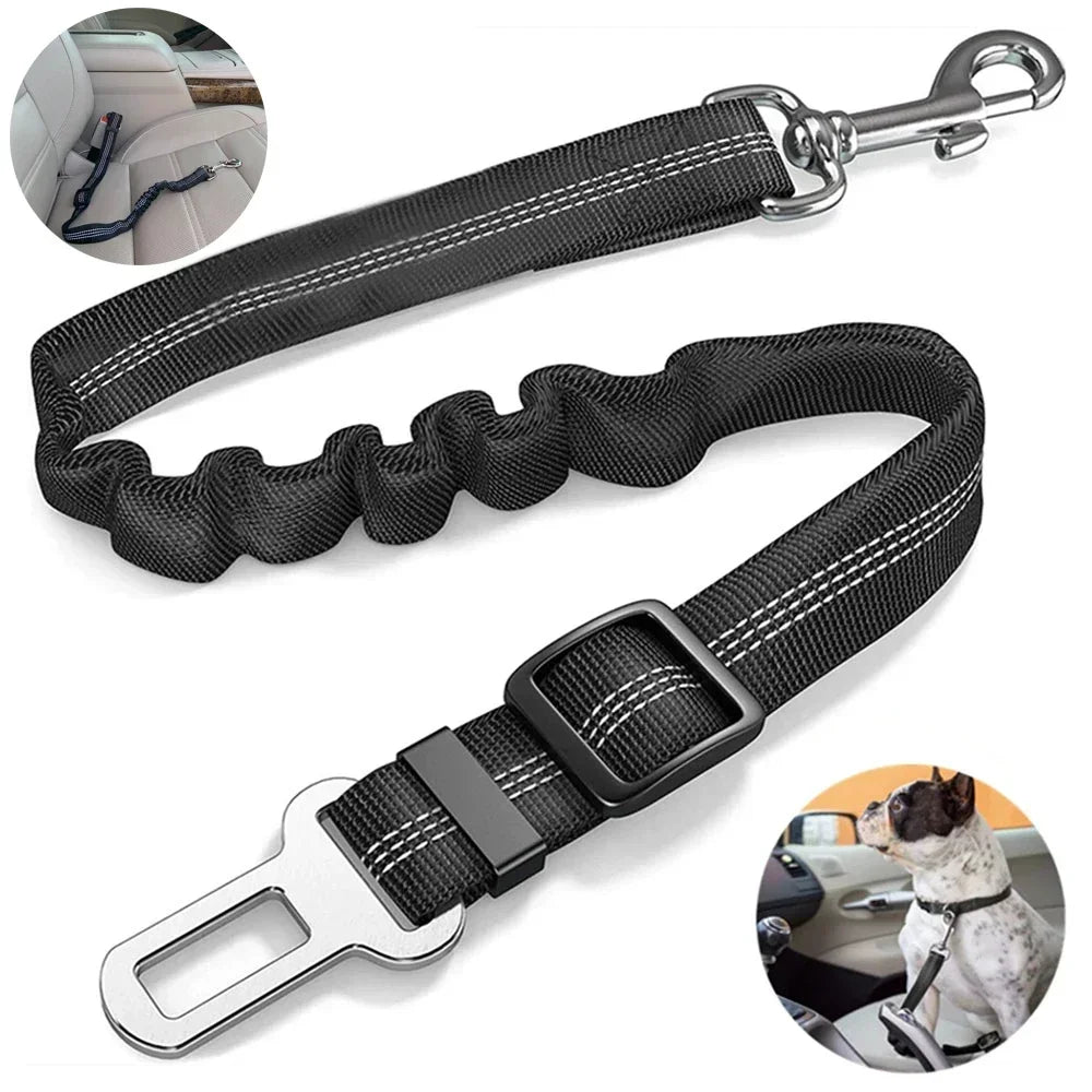 Adjustable Reflective Dog Car Seat Belt
