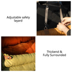 Luxury Dog Beds Faux Leather Dog Car Seat Booster Double Seats Pet Car Seat Bed with Safety Buckle  Pet Beds Fashioned Furbabies