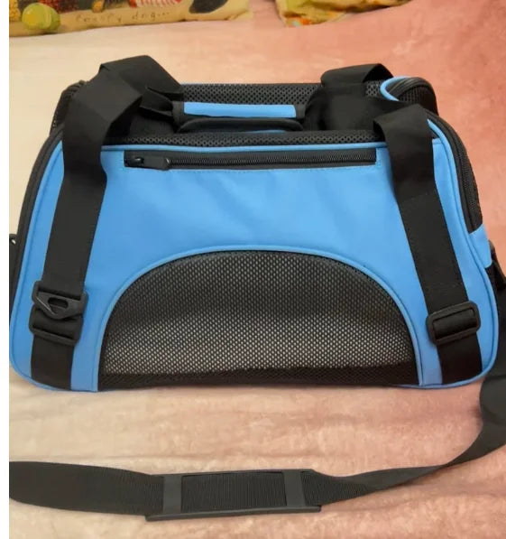 Airline Approved Soft-Sided Pet Carrier — Collapsible Mesh Window Travel Bag for Small Dogs & Cats | 4 Colors
