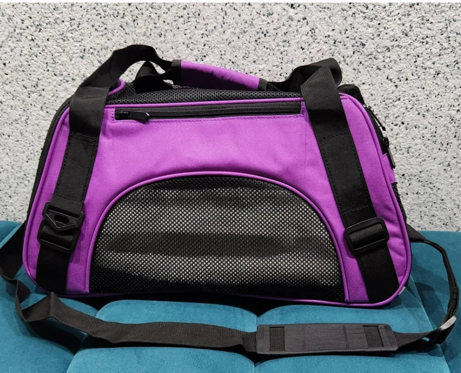 Airline Approved Soft-Sided Pet Carrier — Collapsible Mesh Window Travel Bag for Small Dogs & Cats | 4 Colors