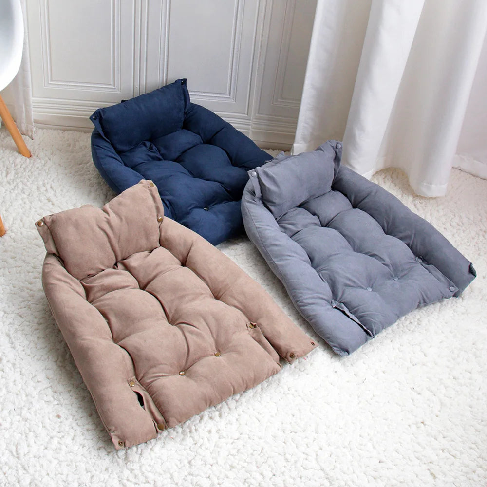 Multifunction Dog Bed Mat 3 IN 1 Dogs Cat Sleeping Bed Sofa Warm Winter Puppy Kitten Nest Kennel Soft Pet Cushion For Dogs Cats Fashioned Furbabies