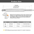 Wide Leather Dog Collar Padded Pet Collars Dog Collar for Medium Large Dogs Pitbull Bulldog German Shepherd 2XL Fashioned Furbabies