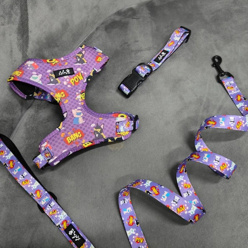 Silicone Dog Harness, Collar & Leash Set