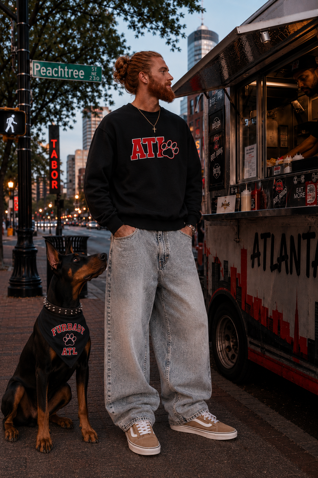 ATL Embroidered Crewneck Sweatshirt – Atlanta Pride Casual Pullover