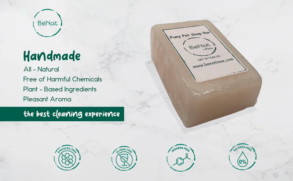 BeNat Pets. All-Natural Pet Shampoo Bar. Oat. 5.8 oz. BeNat