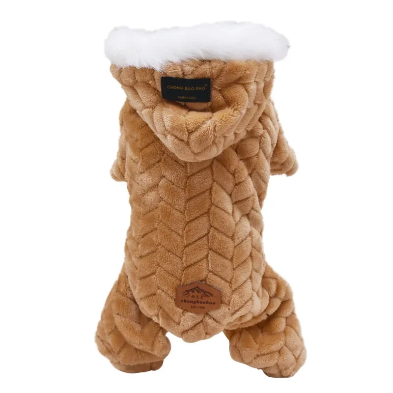 Fleece Pet Fur Jumpsuit Chihuahua Clothing