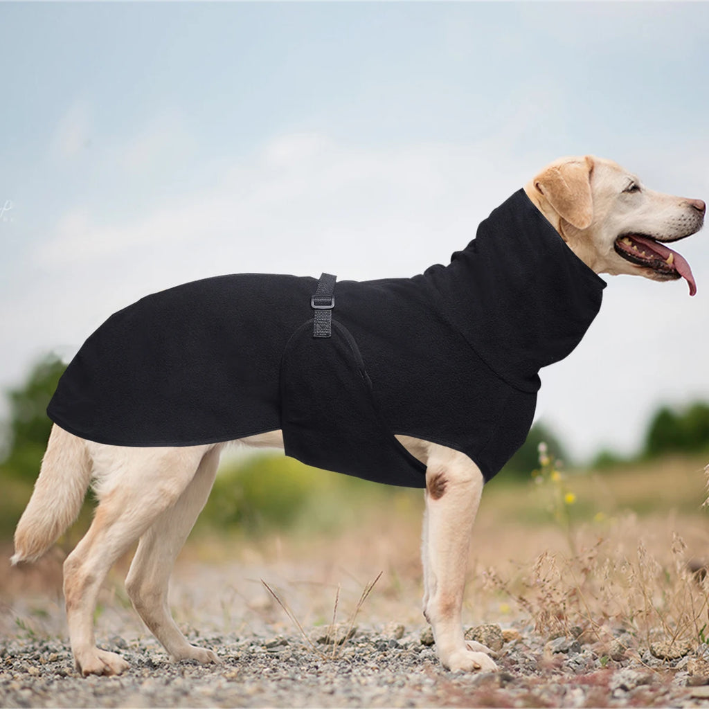 Fleece Winter Coat for Large Dogs — Warm Adjustable Jumper for Labs, Retrievers & Large Breeds | XL–5XL