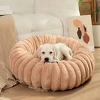 Round Pet Bed for Large Dog,  Winter Warm Cat Sofa Bed Washable Large Dog Bed All Seasons Available