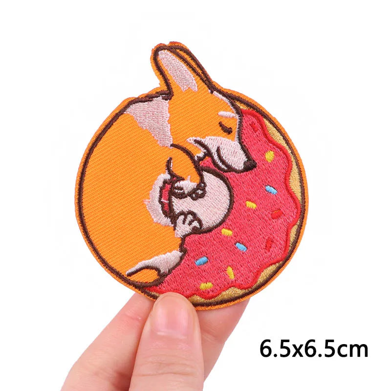 Cat Paw & Dog Cartoon 3D Embroidery Iron-On Patch