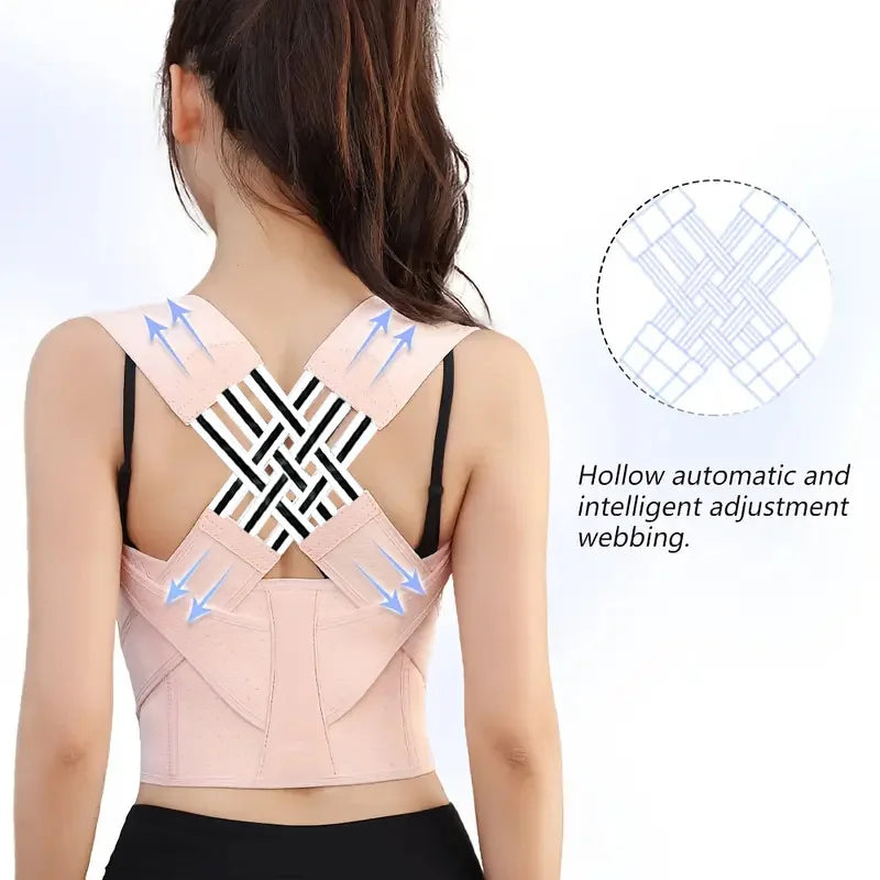 Adjustable Posture Corrector – Upper Back & Shoulder Support Brace